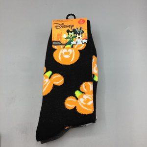 Disney Mickey Mouse Jack o Lantern Women's Crew Socks 4-10 Set of 3